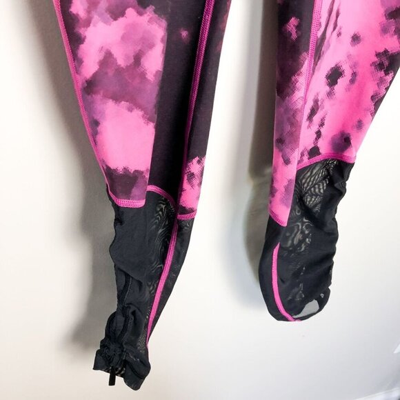 Lululemon Sweaty Endeavor Tie Dye High Rise Mesh Gathered Hem Leggings 8 - Picture 7 of 14